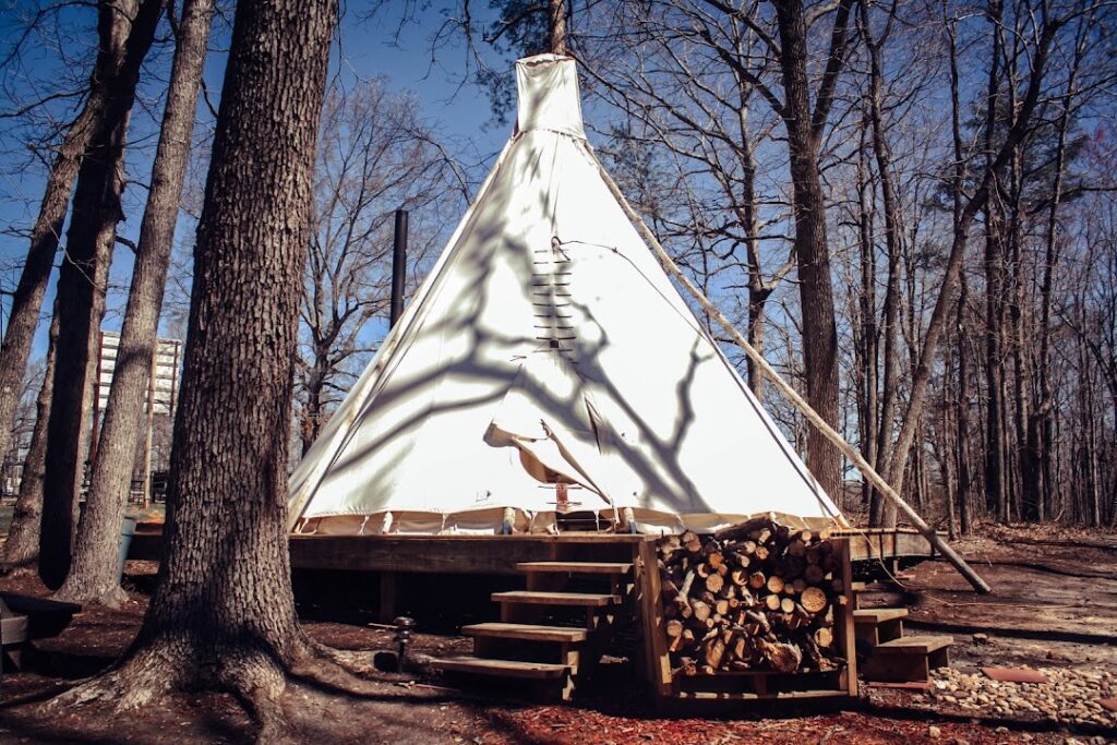 Glamping near Lynchburg, Virginia